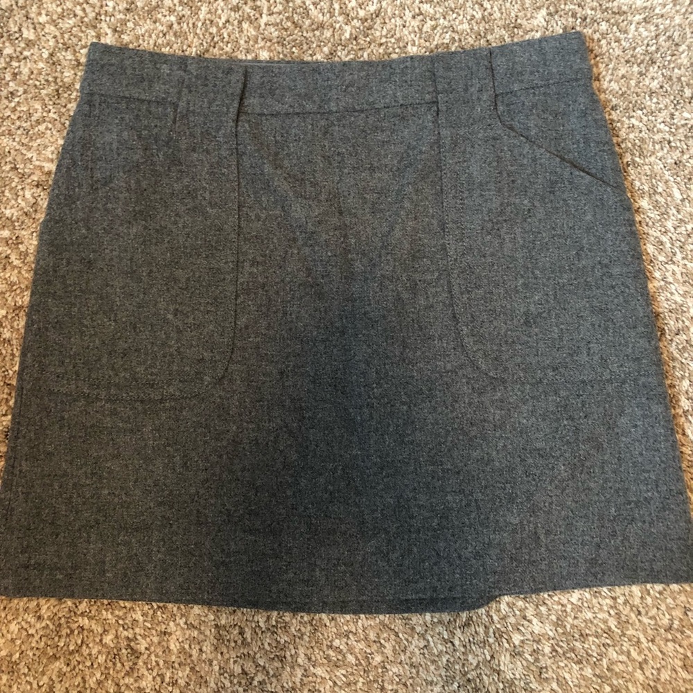 JCrew mini wool skirt